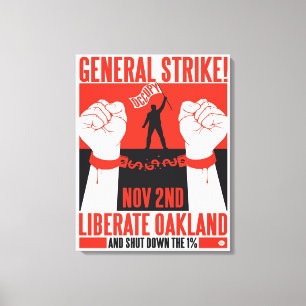 Libérez Oakland occupent la toile enveloppée par