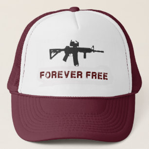 "Libérez pour toujours" le casquette marron de