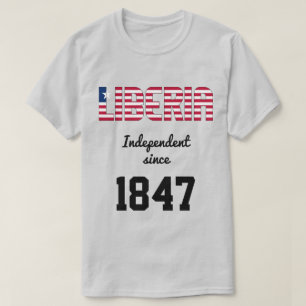 Liberia Flag Independence Celebration T-Shirt