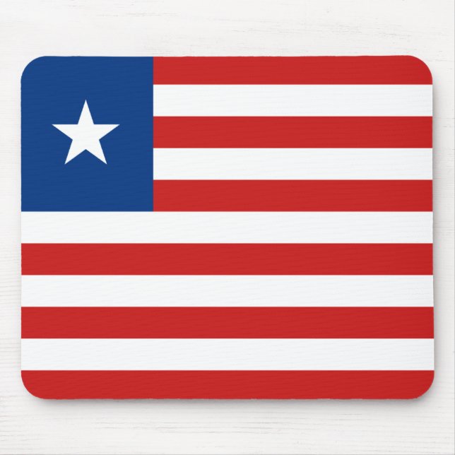 Liberia Flag Mousepad (Vorne)
