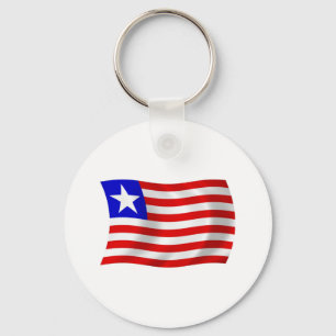 Liberia Flag Schlüsselanhänger