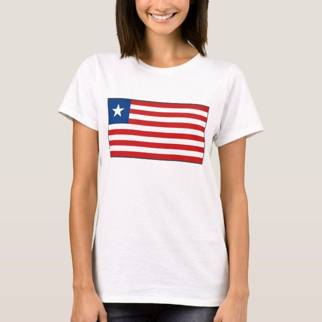 Liberia Flag x Map T - Shirts (Vorderseite)