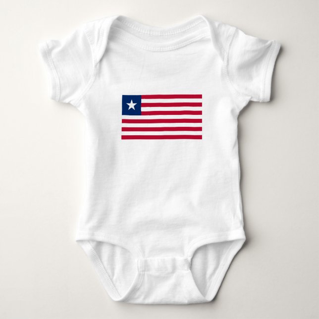 Liberia-Flagge Baby Strampler (Vorderseite)
