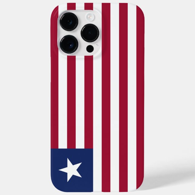 Liberia-Flagge Case-Mate iPhone 14 Pro Max Hülle (Rückseite)