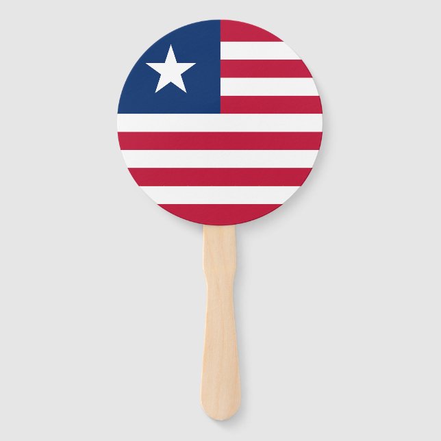 Liberia-Flagge Fächer (Vorderseite)