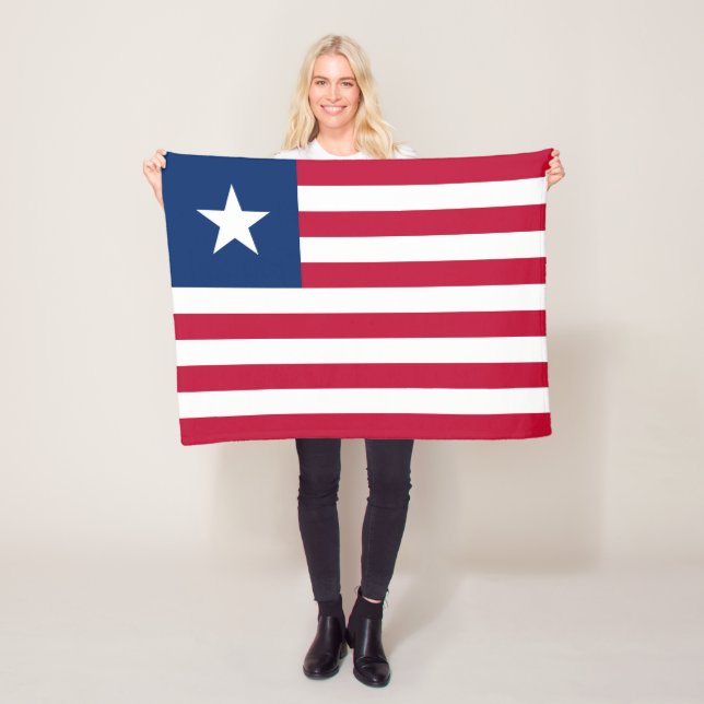 Liberia-Flagge Fleecedecke (Beispiel)