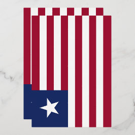 Liberia-Flagge Folieneinladung