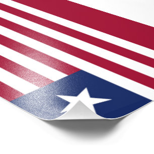 Liberia-Flagge Fotodruck