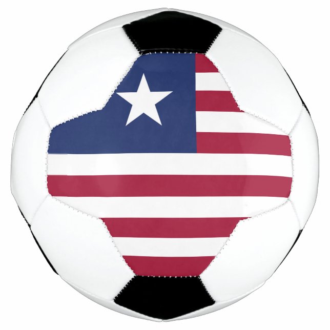 Liberia-Flagge Fußball (Vorderseite)