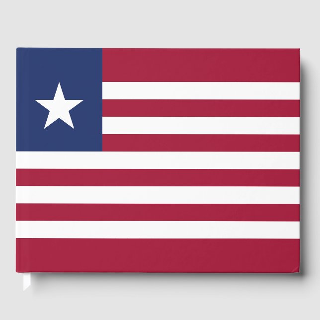 Liberia-Flagge Gästebuch (Vorderseite)