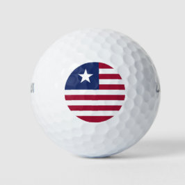 Liberia-Flagge Golfball