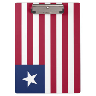 Liberia-Flagge Klemmbrett