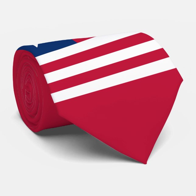 Liberia-Flagge Krawatte (Gerollt)