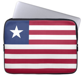 Liberia-Flagge Laptopschutzhülle
