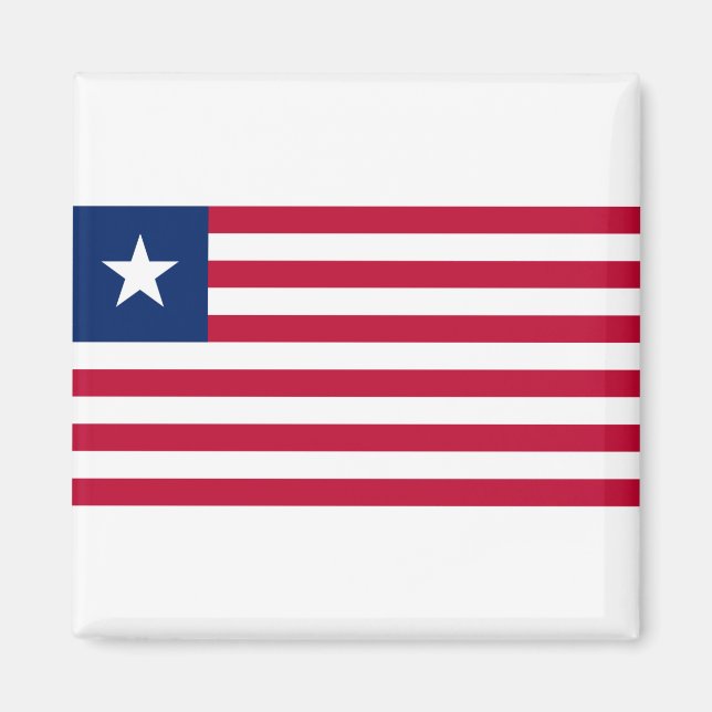 Liberia-Flagge Magnet (Vorne)