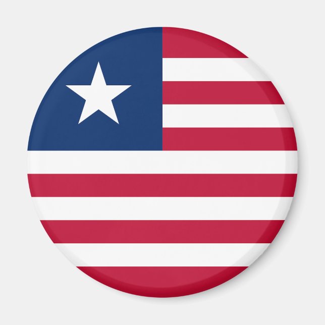 Liberia-Flagge Magnet (Vorne)