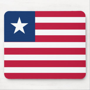 Liberia-Flagge Mousepad