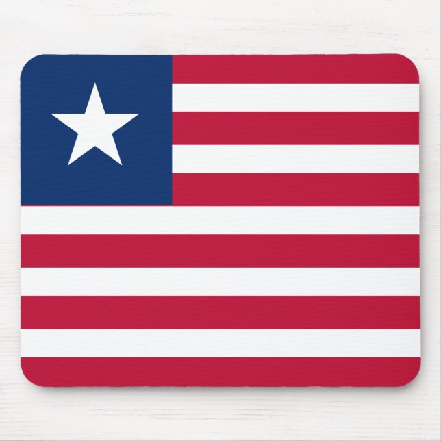 Liberia-Flagge Mousepad (Vorne)