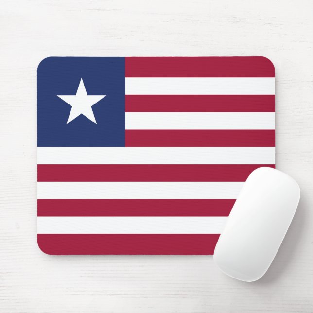 Liberia-Flagge Mousepad (Mit Mouse)
