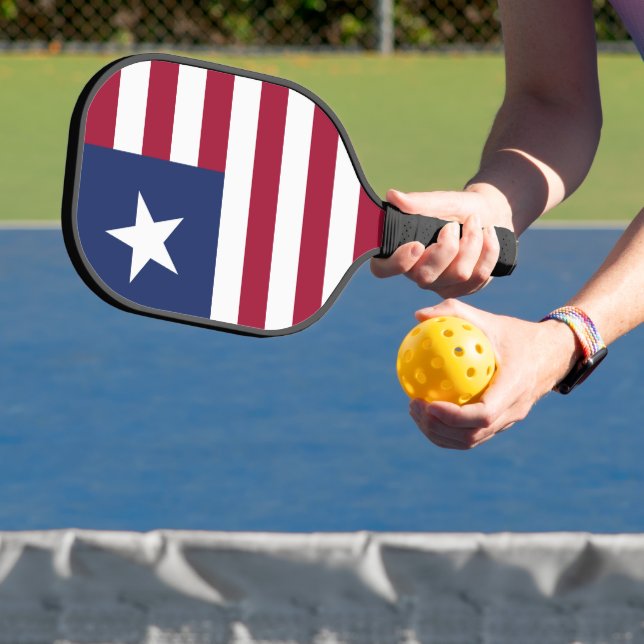 Liberia-Flagge Pickleball Schläger (InSitu)