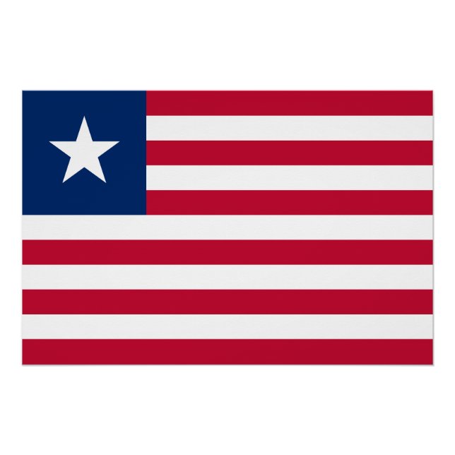 Liberia-Flagge Poster (Vorderseite)