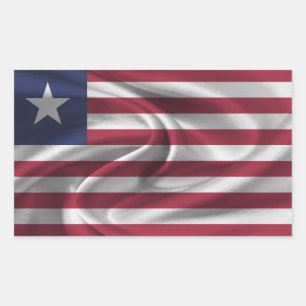 Liberia-Flagge Rechteckiger Aufkleber
