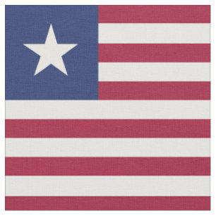 Liberia-Flagge Stoff