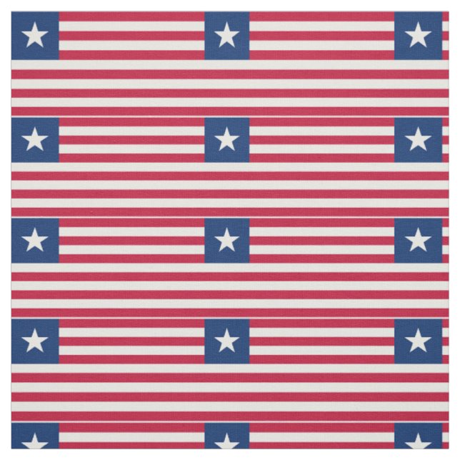 Liberia-Flagge Stoff (Muster)