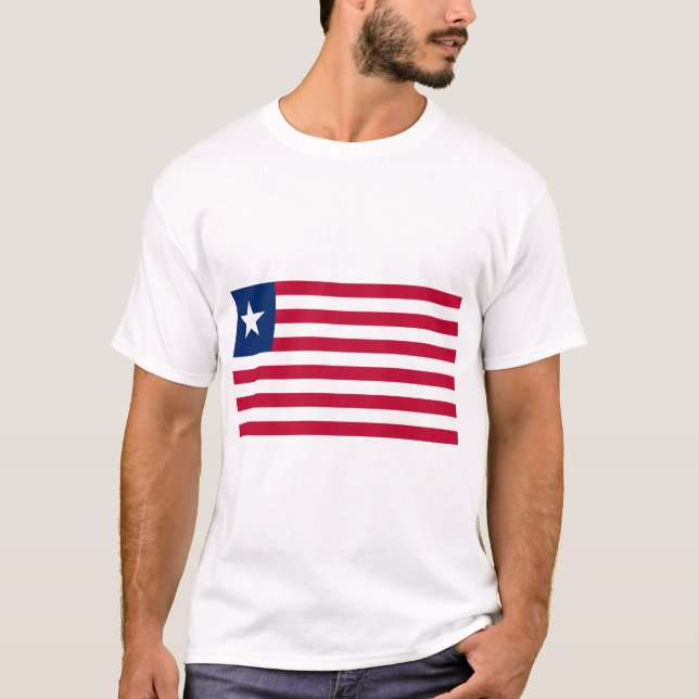 Liberia-Flagge T-Shirt (Vorderseite)