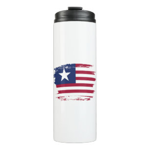 Liberia-Flagge Thermosbecher