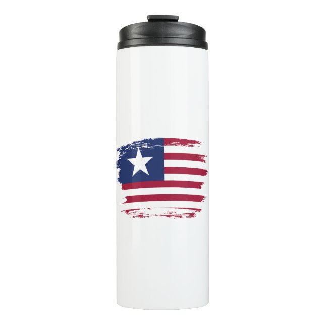 Liberia-Flagge Thermosbecher (Vorderseite)