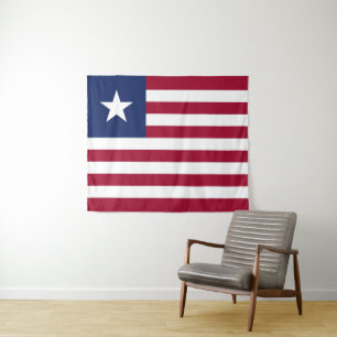 Liberia-Flagge Wandteppich