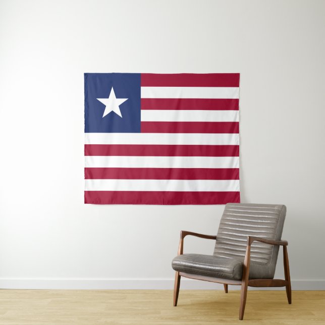 Liberia-Flagge Wandteppich (Beispiel (Horizontal))