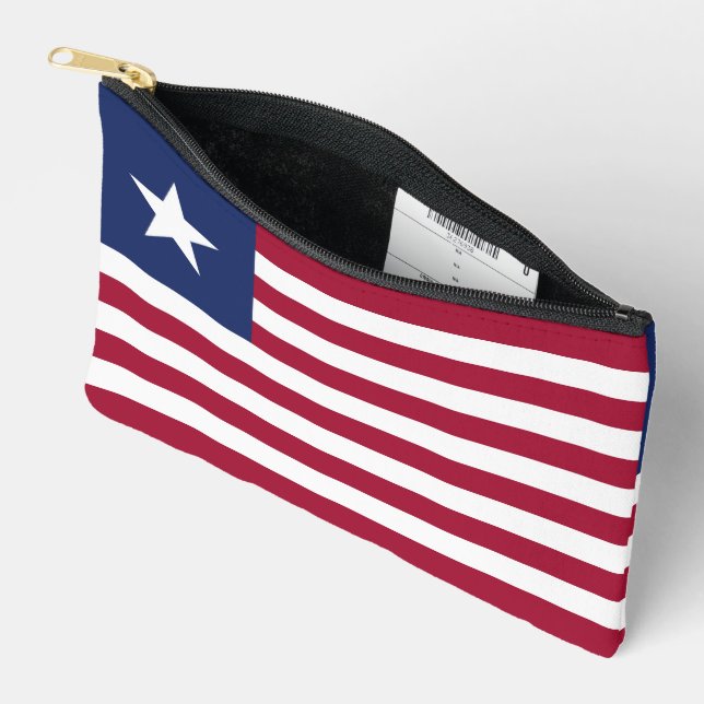 Liberia-Flagge Zubehörtasche (Offen)