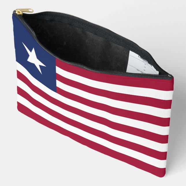 Liberia-Flagge Zubehörtasche (Offen)