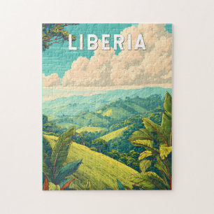 Liberia Illustration Reise Kunst Vintage