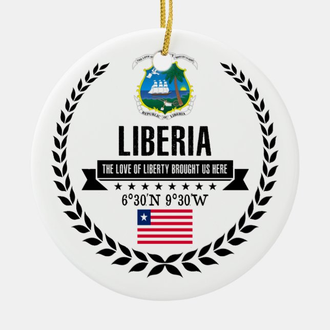 Liberia Keramikornament (Vorne)