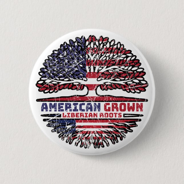 Liberia Liberian USA USA Vereinigte Staaten Button (Vorderseite)