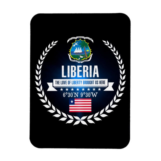 Liberia Magnet (Vertikal)