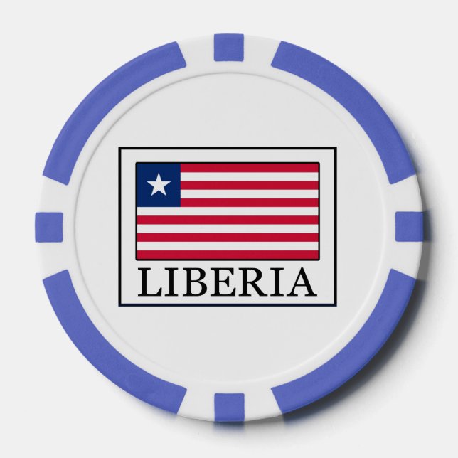 Liberia Pokerchips (Vorderseite)