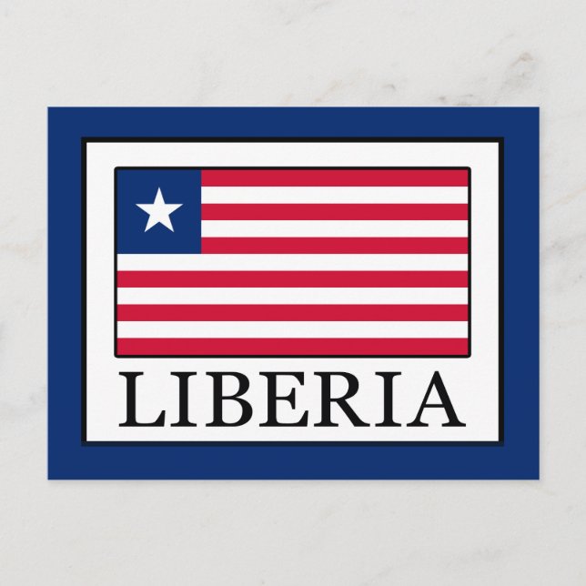 Liberia Postkarte (Vorderseite)