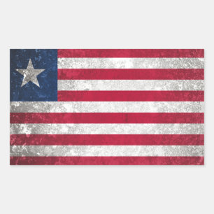 Liberia Rechteckiger Aufkleber
