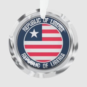 Liberia Round Emblem Ornament