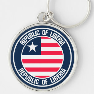 Liberia Round Emblem Schlüsselanhänger
