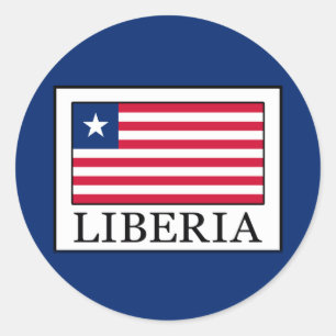 Liberia Runder Aufkleber