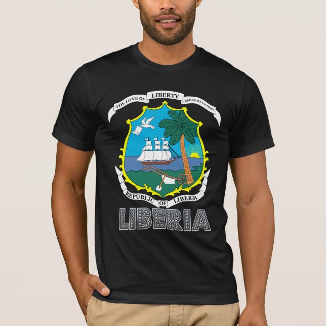 Liberia-Wappen T-Shirt (Vorderseite)