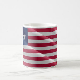 Liberia - Waving Flag - Kaffeetasse
