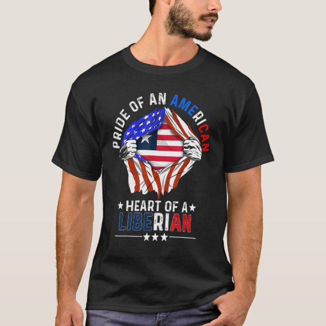 Liberian American America Prix Foreign Country Li T-Shirt (Vorderseite)