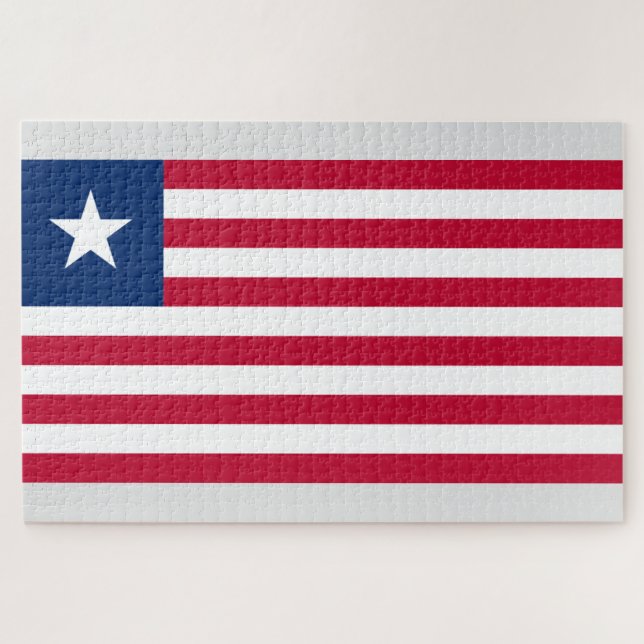 Liberianische Flagge (Liberia) (Horizontal)