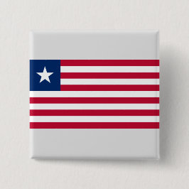 Liberianische Flagge (Liberia) Button